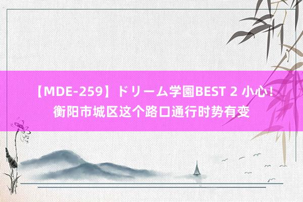 【MDE-259】ドリーム学園BEST 2 小心！衡阳市城区这个路口通行时势有变