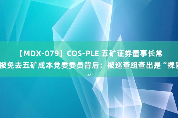 【MDX-079】COS-PLE 五矿证券董事长常伟被免去五矿成本党委委员背后：被巡查组查出是“裸官”