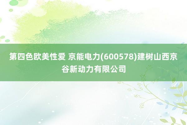 第四色欧美性爱 京能电力(600578)建树山西京谷新动力有限公司