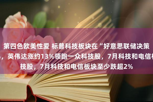 第四色欧美性爱 标普科技板块在“好意思联储决策日”收涨超3.9%，英伟达涨约13%领跑一众科技股，7月科技和电信板块至少跌超2%