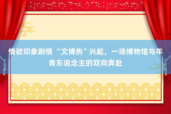 情欲印象剧情 “文博热”兴起，一场博物馆与年青东说念主的双向奔赴