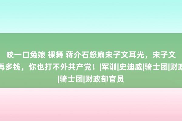 咬一口兔娘 裸舞 蒋介石怒扇宋子文耳光，宋子文：给你再多钱，你也打不外共产党！|军训|史迪威|骑士团|财政部官员